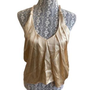 LOLE Striped Scoop Sleeveless Athletic Tank Top White Gray Small